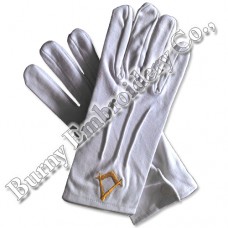 Masonic Regalia Hands Embroidery Gloves